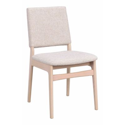 Scaun de dining crem/în culoare naturală deschisă din lemn de stejar Medford – Rowico