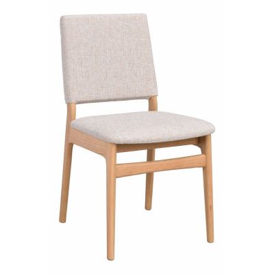 Scaun de dining crem/în culoare naturală din lemn de stejar Medford – Rowico
