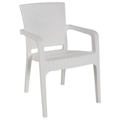 Scaun exterior Halcyon, 59x58x86 cm - Alb