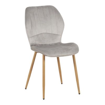 Scaun Jelour, gri/natural, 46.5x60x84 cm