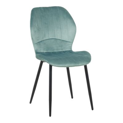 Scaun Jelour, verde fistic/negru, 46.5x60x84 cm