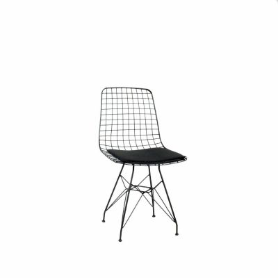 Scaun metal Frame, Negru, 53x80x51 cm - Negru