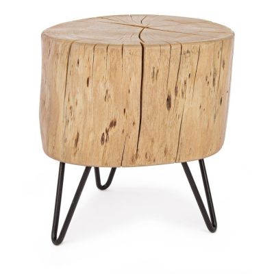 Scaun tip taburet în culoare naturală din lemn de acacia Artur – Bizzotto