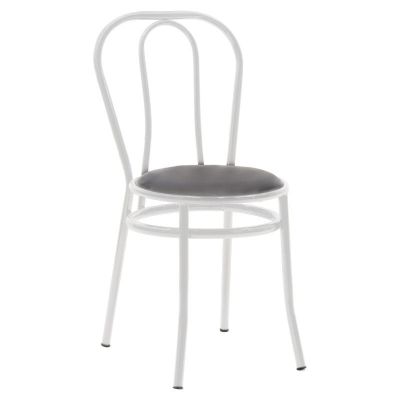 Scaun Vienna, metal, Negru, 47x40x85 cm - Negru