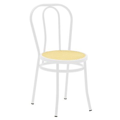 Scaun Vienna rattan metal, Alb - Bej, 100x200 cm - Bej
