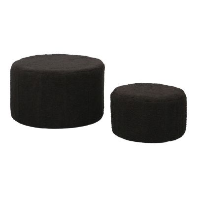 Set de 2 tabureți Gabello, negru, 44x26.5 cm