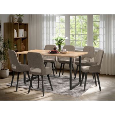 Set Masa Olive + 6 Scaune Berna Bej