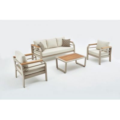 Set mobilier de gradina, Hanah Home, Assento, Bej