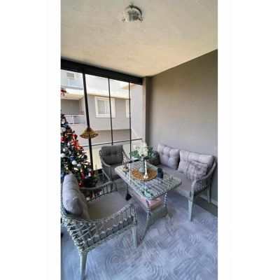 Set mobilier de gradina, Hanah Home, Fiori, ALUMINIU, Gri