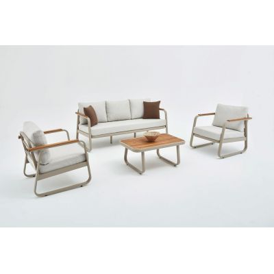Set mobilier de gradina, Hanah Home, Rio, Bej