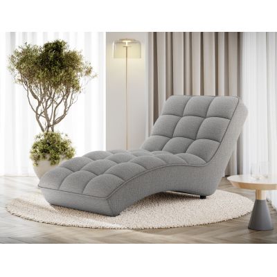 Sezlong living ELTAP, LOR-04ROY, Loren, 170x85x85 cm, poliester, gri deschis