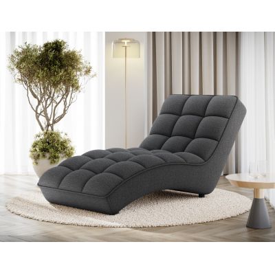 Sezlong living ELTAP, LOR-05ROY, Loren, 170x85x85 cm, poliester, gri inchis