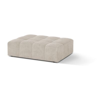 Taburet crem cu tapițerie din chenille Chicago – Cosmopolitan Design