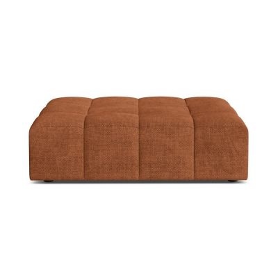 Taburet teracotă cu tapițerie din chenille Chicago – Cosmopolitan Design