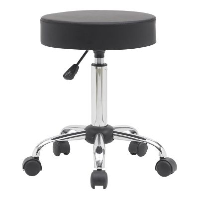 Taburet Uficio, Negru, 46x42x48-64 cm - Negru
