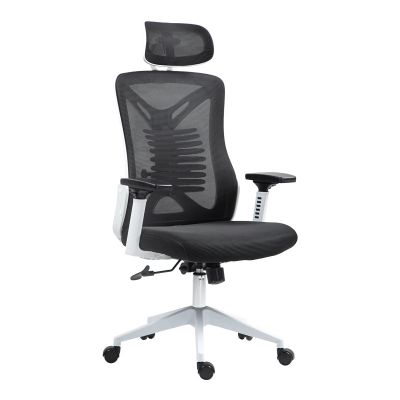Director scaun birou Andrew plasa, Gri inchis, 65x61x125 cm - Gri