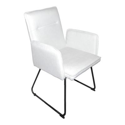 Fotoliu Essential din tesatura bej de metal, negru, 55x59x89 cm - Negru