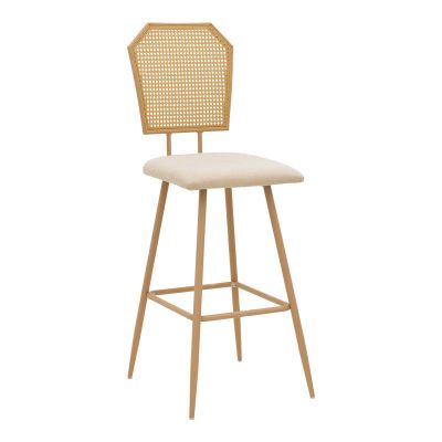 Scaun de bar Camilla I, Bej, 47x58x117 cm - Bej