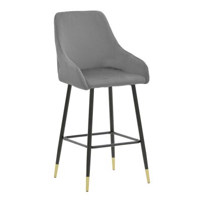 Scaun de Bar Lithe metal, 47x44x98 cm - Gri
