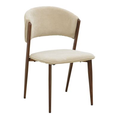 Scaun Dolez, Stofa, 49x59x82 cm - Bej