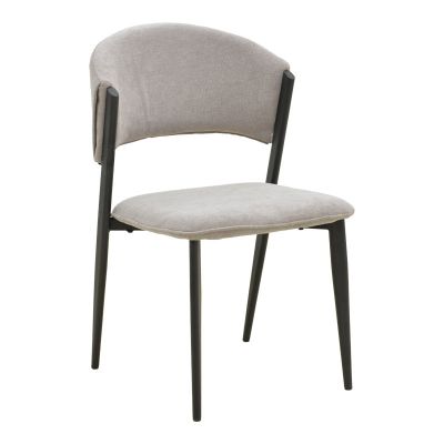 Scaun Dolez, Stofa, 49x59x82 cm - Gri