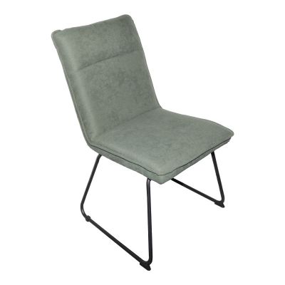 Scaun Essential acoperit cu stofa, verde, 54x59x89 cm - Verde