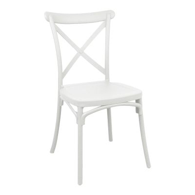 Scaun exterior Crossie, 43x53x88 cm - Alb