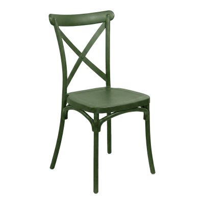 Scaun exterior Crossie, 43x53x88 cm - Verde