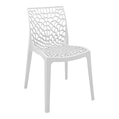 Scaun exterior Hush, polipropilena, 50x57x81 cm - Alb