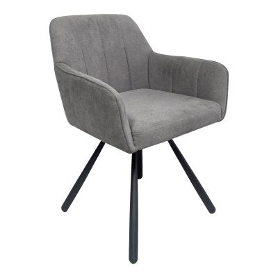 Scaun Kinuz, Stofa, 55x60x86 cm - Gri
