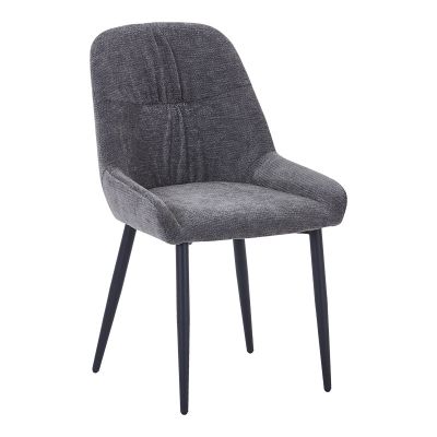 Scaun Larissia, Stofa, 53x59x89 cm - Antracit