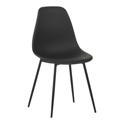Scaun modern Ballen, negru, 41x53x84 cm - Negru