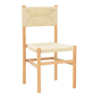 Scaun Oarvine Natural-funie, Natural, 46x52x88 cm - Natur
