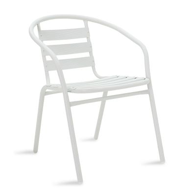 Scaun Tade metal, 58x54x73 cm - Alb