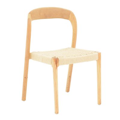 Scaun Tavrine funie-cauciuc, Natural, 47x59x78 cm - Natur