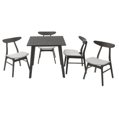 Set de Masa Benson - Orlean 5 piese 80x80x75cm - Gri