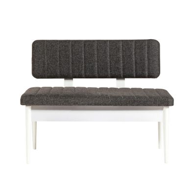 Bancă Vina Bank Bench, Crem, 40x85x110 cm - Gri