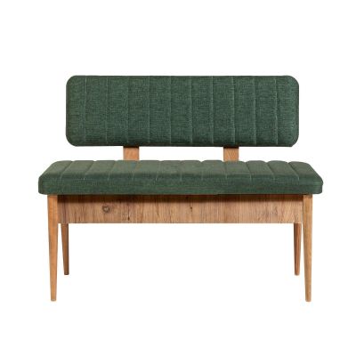 Bancă Vina Bank Bench, Crem, 40x85x110 cm - Verde