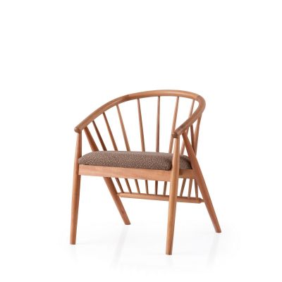 Scaun Ava - 4502, Stejar - Maro deschis, 60x55x77 cm - Stejar - Maro