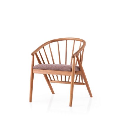 Scaun Ava - 4503, Stejar - Mink, 60x55x77 cm - Stejar - Bej