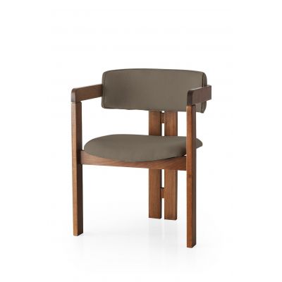 Scaun CO - 012, Nuc - Maro, 58x49x76 cm - Nuc - Maro