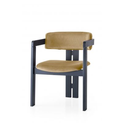 Scaun CO - 021, Negru - Light taupe, 58x49x76 cm - Negru - Bej