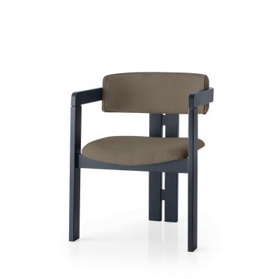 Scaun CO - 025, Negru - Maro, 58x49x76 cm - Negru - Maro