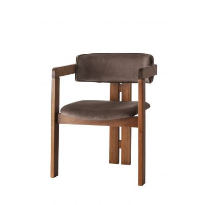 Scaun CO - 030, Nuc - Maro, 58x49x76 cm - Nuc - Maro