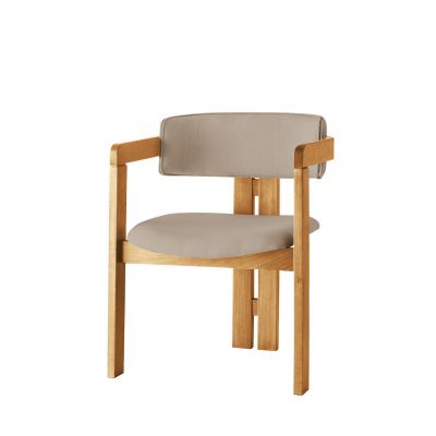 Scaun CO - 042, Stejar - Mink, 58x49x76 cm - Stejar - Bej
