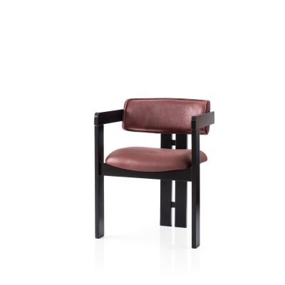 Scaun Cozy - 047, Negru - Roșu, 57x44x76 cm - Negru - Roșu