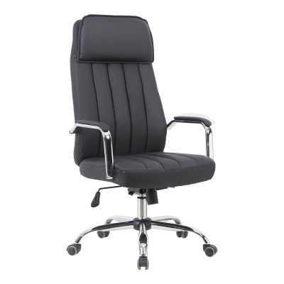 Scaun de birou managerial Morales, piele PU, 60x70x124 cm - Negru