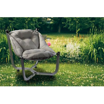 Scaun exterior, Gri, 77x27x87 cm - Gri