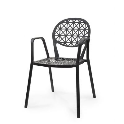 Scaun N00255, Negru, 40x42x84 cm - Negru