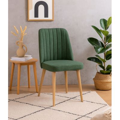 Scaun Stormi Sandalye Atl.Green, Pin atlantic - Verde, 47x46x89 cm - Verde - Natural